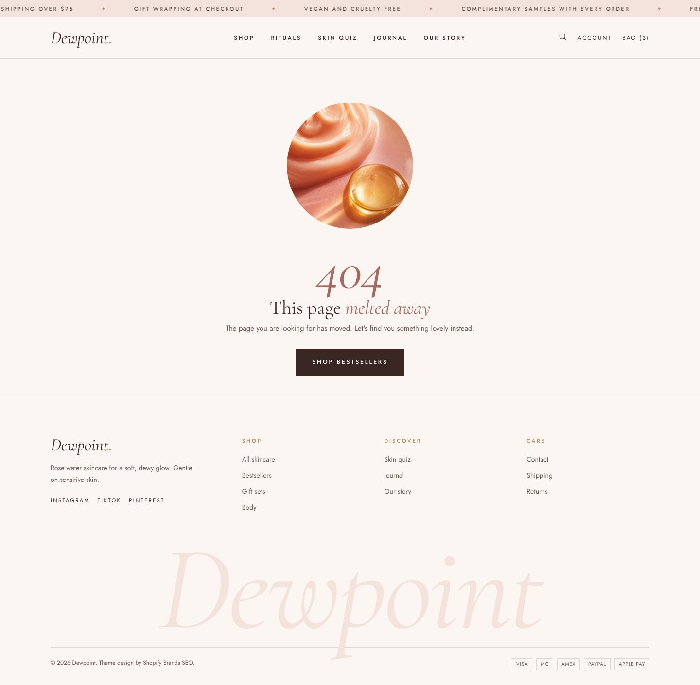 Dewpoint 404 page