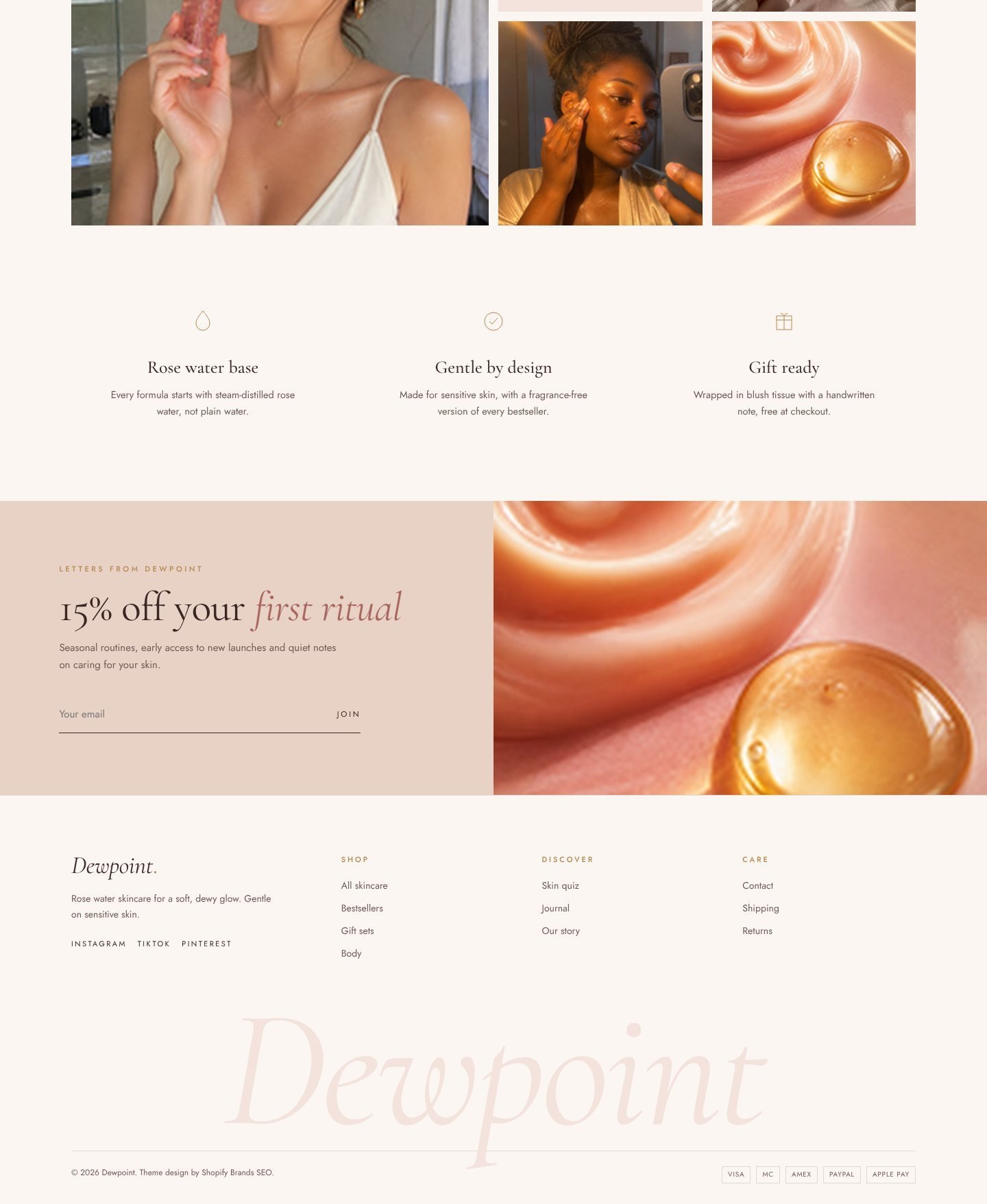 Dewpoint home page live preview part 3