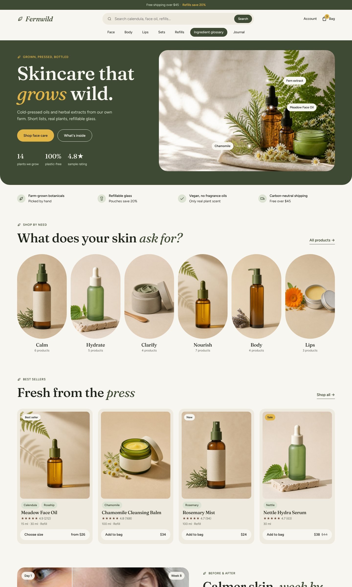 Fernwild home page live preview part 1