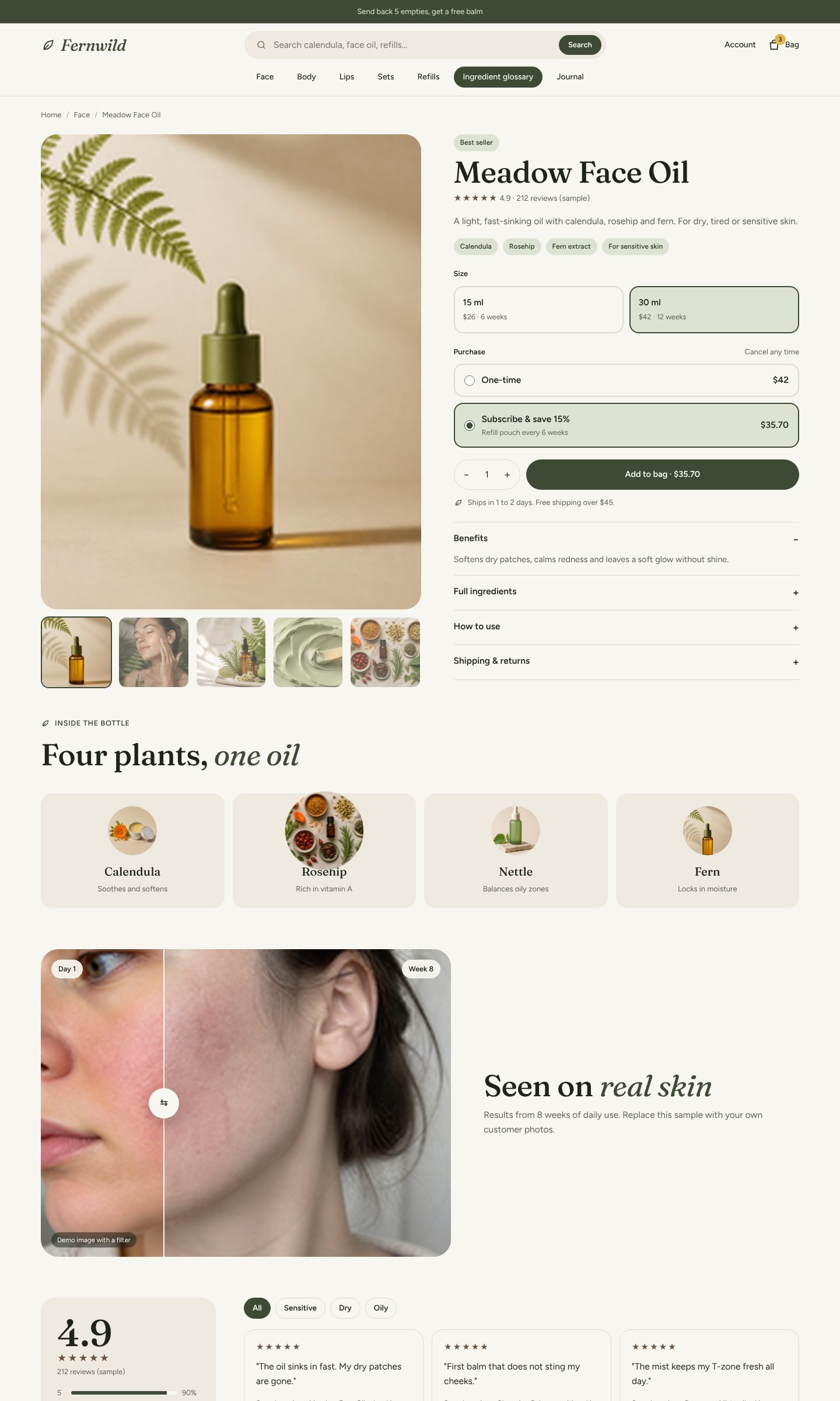 Fernwild product page part 1