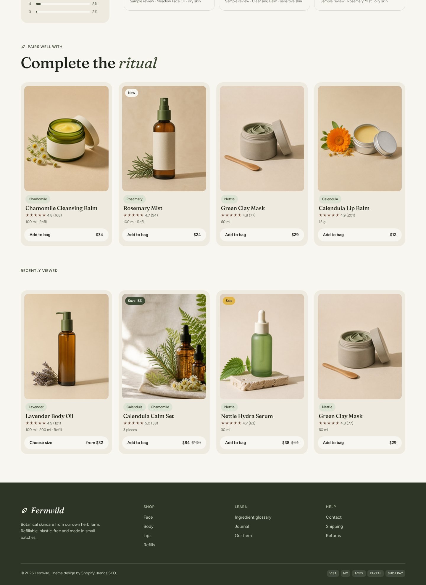 Fernwild product page part 2