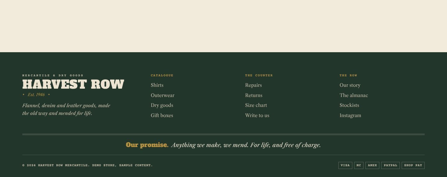 Harvest Row collection page part 2