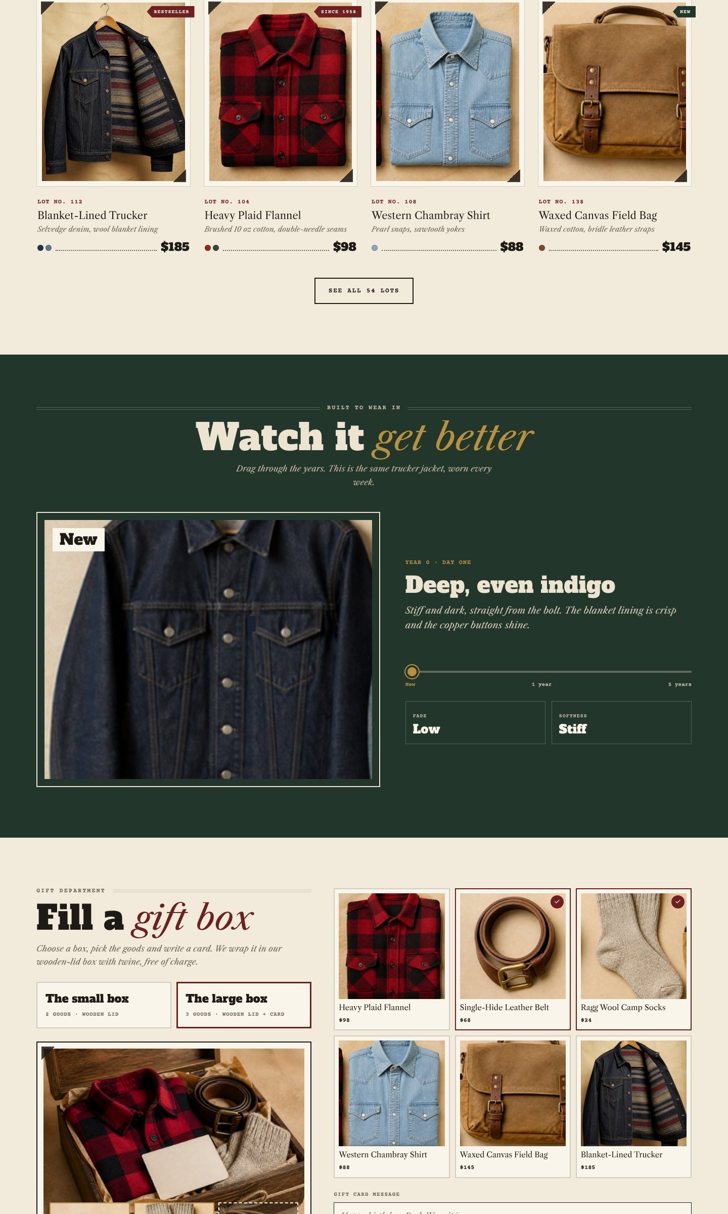Harvest Row home page live preview part 2