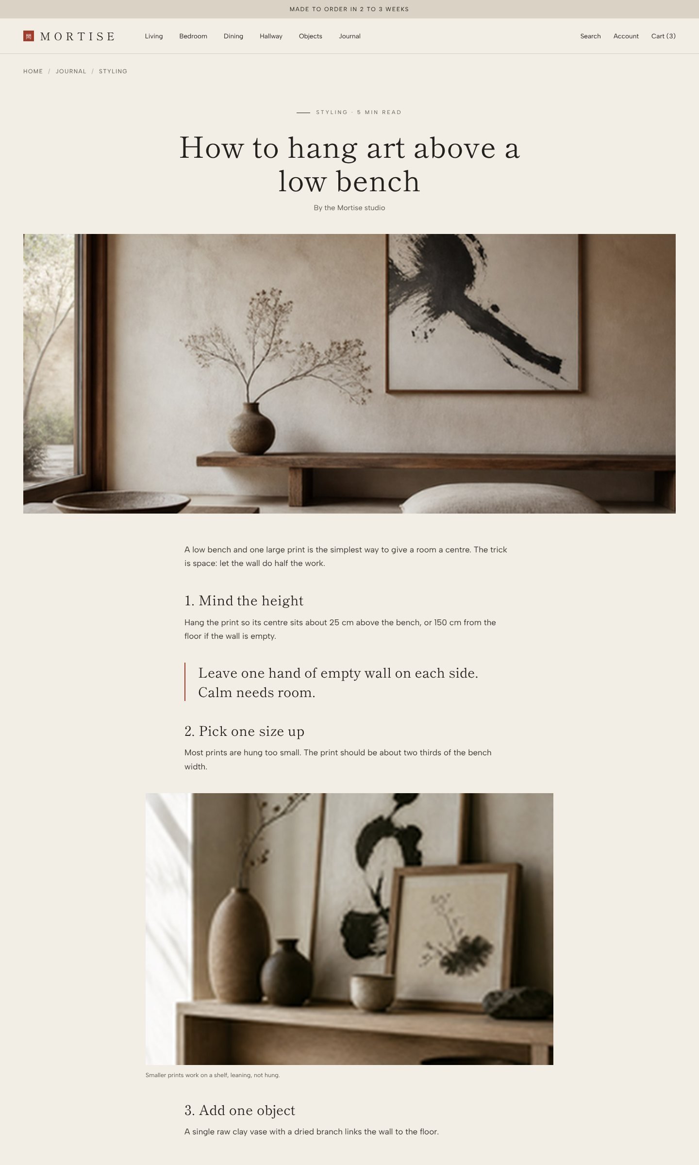 Mortise article page part 1