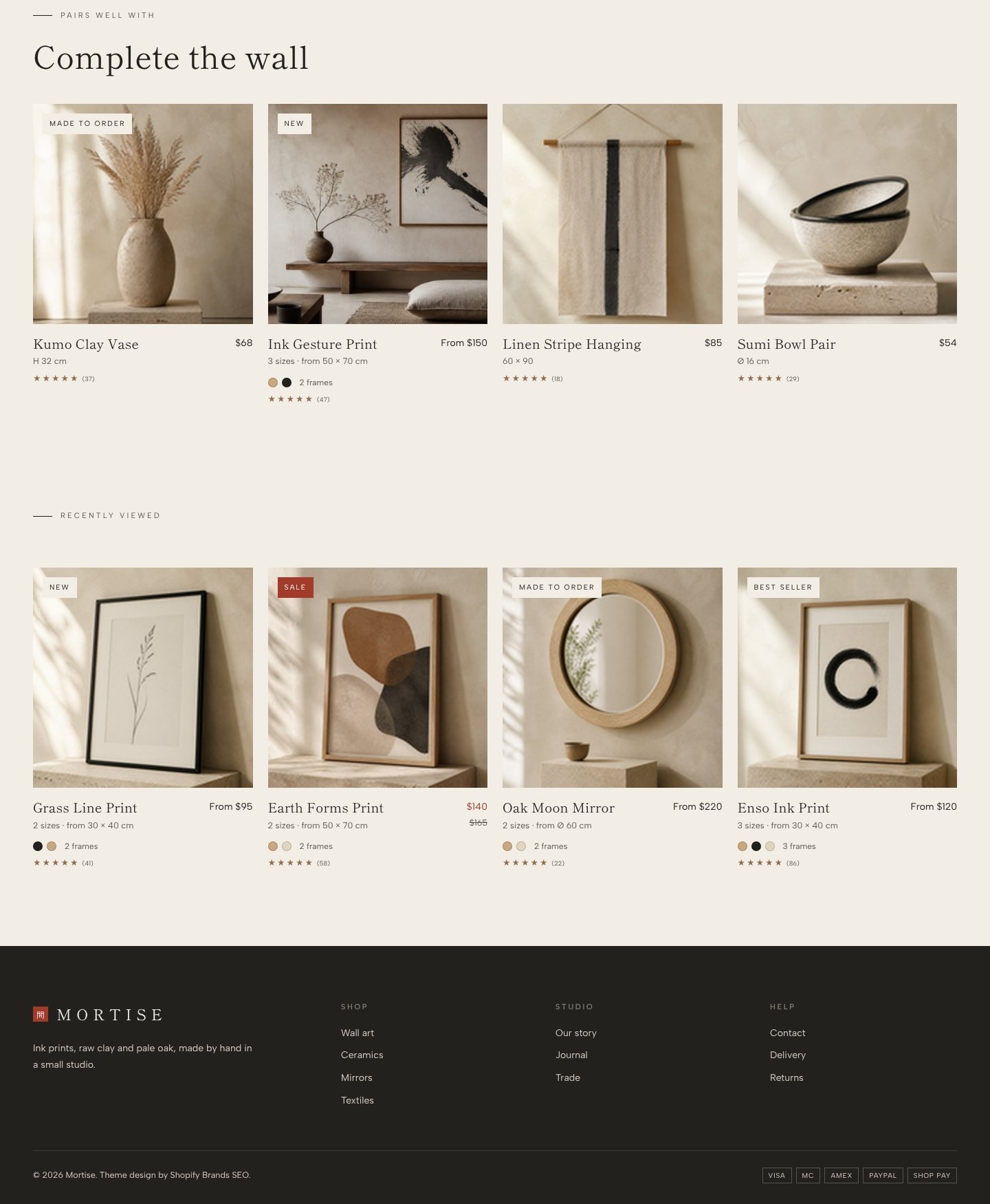 Mortise product page part 2