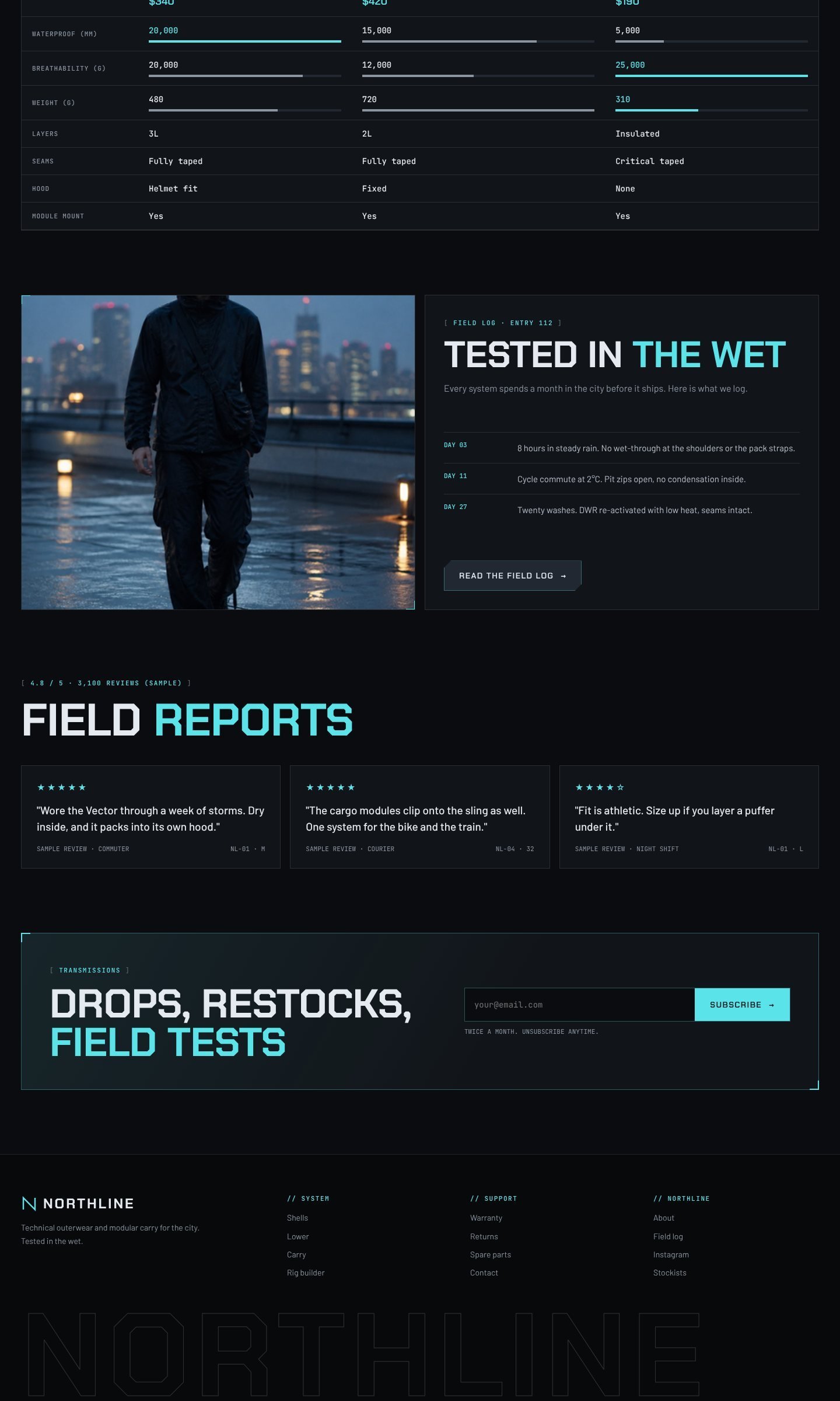 Northline home page live preview part 3