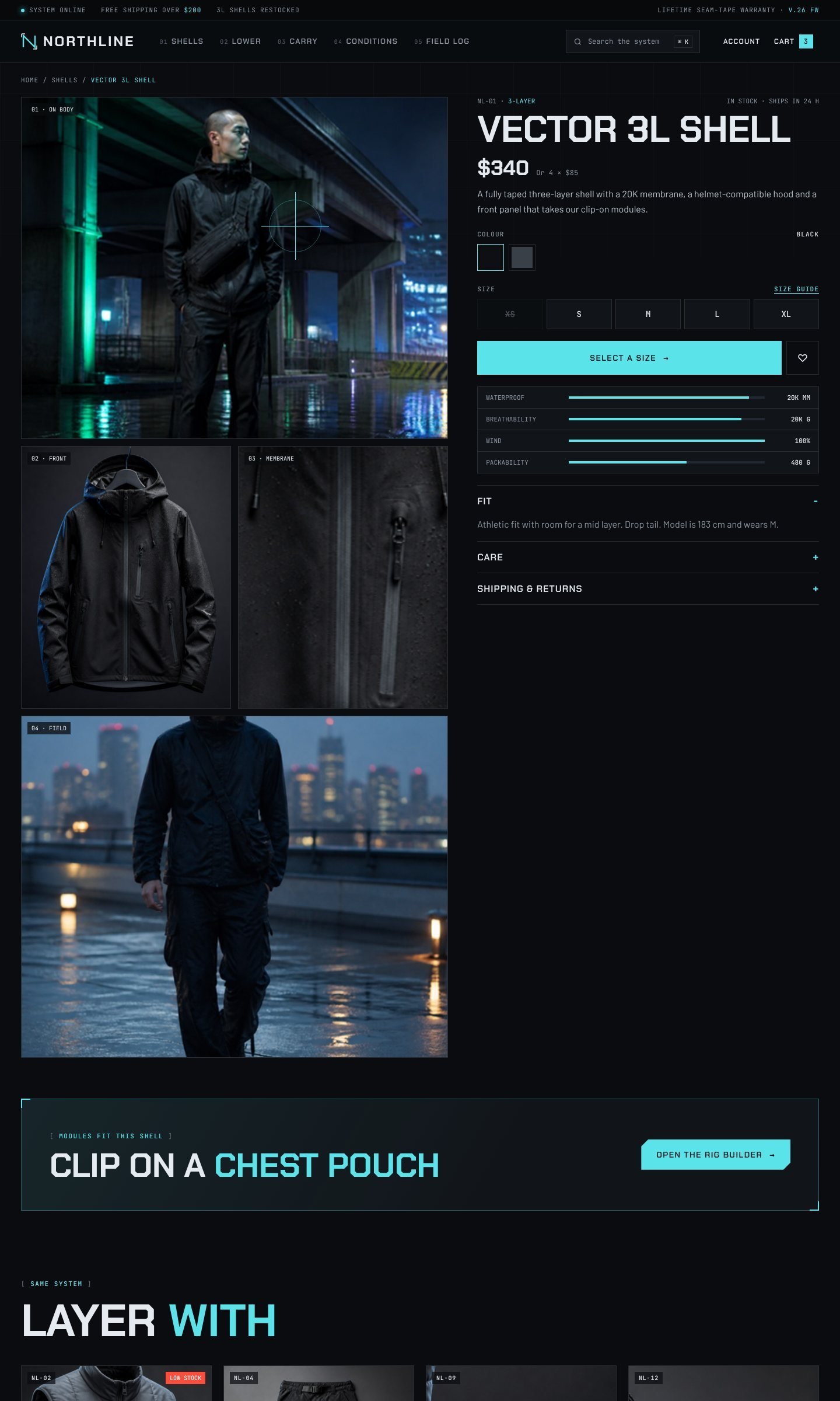 Northline product page part 1
