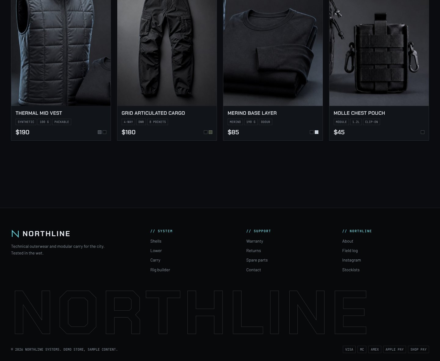 Northline product page part 2
