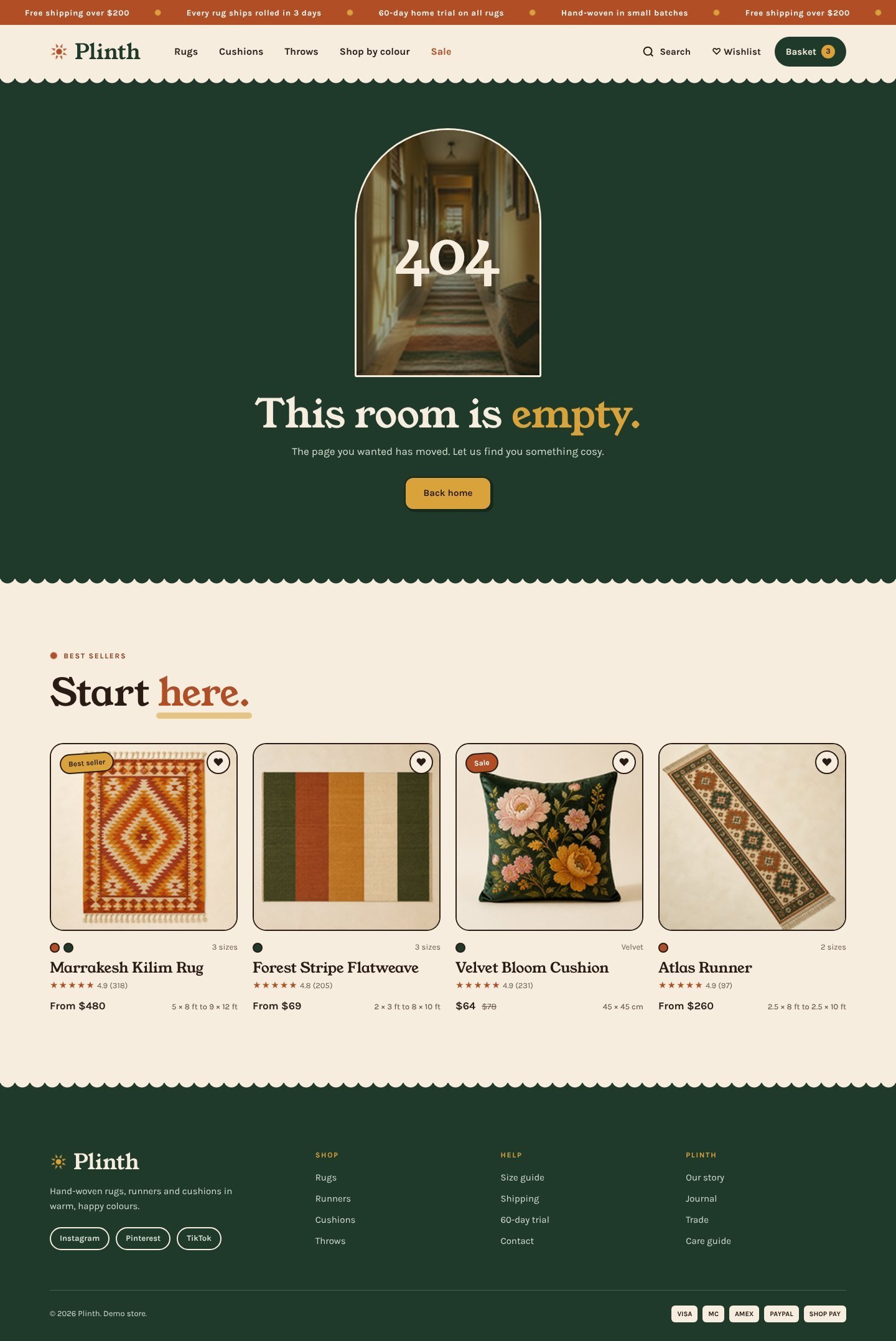 Plinth 404 page