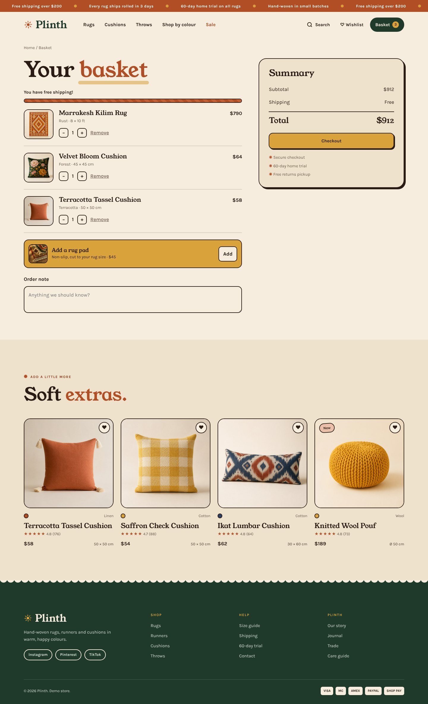 Plinth cart page