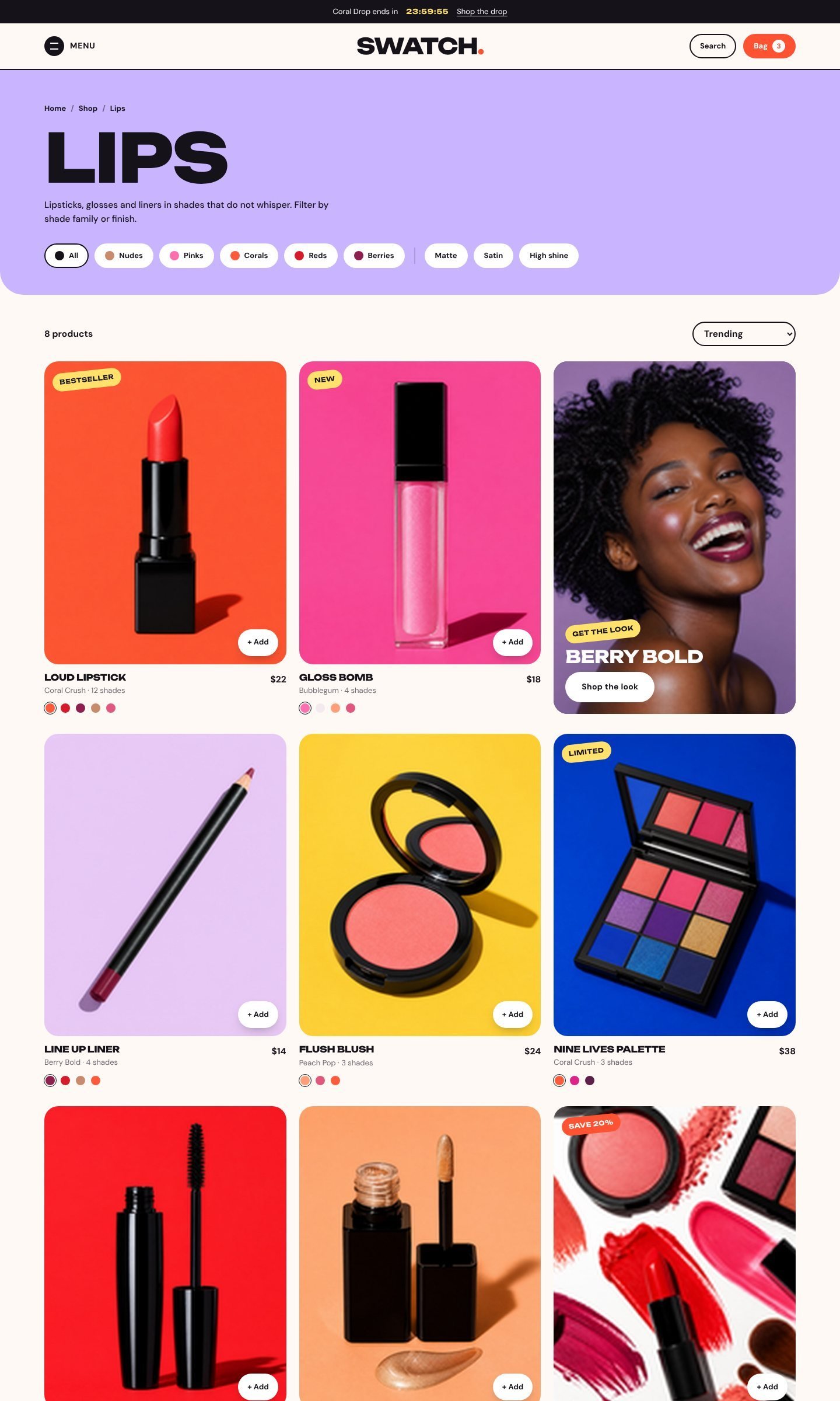 Swatch collection page part 1