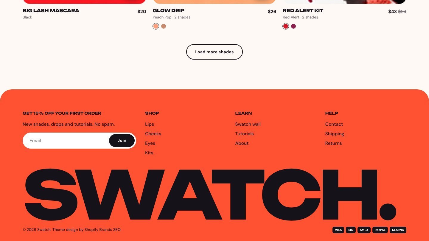 Swatch collection page part 2